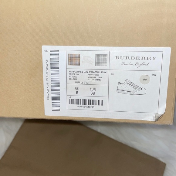 💜Burberry Bourbon low Sneakers - Picture 3 of 14